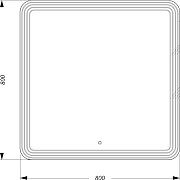 Зеркало Sanita Luxe Dial DIA80SLMRKCS0010 800х800